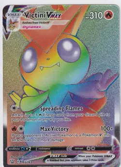 Victini VMAX (Holo Secret) 165/163 Sword & Shield Battle Styles Pokemon TCG NM/M - Image 1