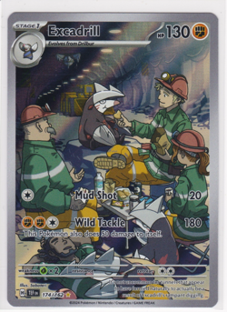 Excadrill 174/162 Sv05: Temporal Forces Holo Scarlet Violet Pokemon TCG IR NM - Image 1