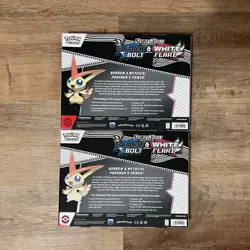 2x Sealed Black Bolt & White Flare Victini Illustration Collection Pokemon Cards - Image 2