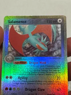 2003 Pokemon SALAMENCE Ex Dragon REVERSE HOLO Foil Rare Card 10/97 - Image 2