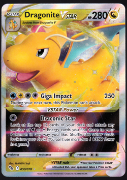 Dragonite VSTAR 050/078 Pokemon Go Holo TCG Card NM - Image 1