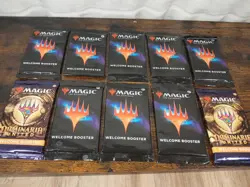 Lot Of 10 Magic The Gathering Sealed Welcome Booster Packs Includes 2 Dominaria - Image 1