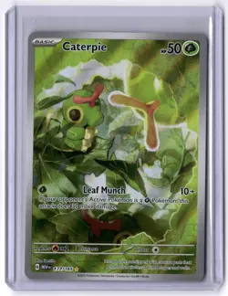 Caterpie - 172/165 Illustration Rare Holo NM Pokemon SV: Scarlet & Violet 151 - Image 1