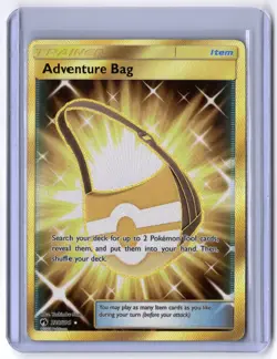 Adventure Bag (Secret) 228/214 Secret Rare Holo NM Pokemon SM - Lost Thunder - Image 1