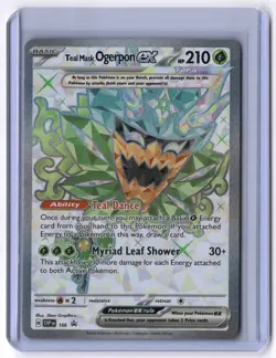 Teal Mask Ogerpon ex - 166 Ultra Rare Holo NM Pokemon SV: Scarlet & Violet Promo - Image 1