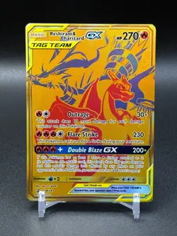 Pokemon Reshiram & Charizard GX SM247 Sm Holo NM/M - Image 1