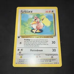 19999 Pokemon 1st Edition Dutch Base Set Non-Holo Mint Farfetch’d - Image 2