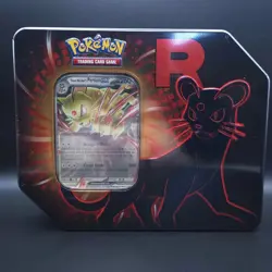 Destined Rivals Team Rocket Tin (Persian ex) - Sealed New - Pokemon TCG - Image 1