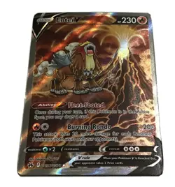 Pokemon TCG Entei V Crown Zenith: Galarian Gallery GG36/GG70 Holo Ultra Rare - Image 1