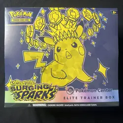 2024 POKEMON SV Surging Sparks Pokemon Center Elite Trainer Box New Fresh Sealed - Image 2
