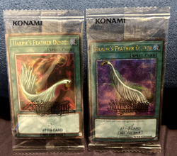 Yu-Gi-Oh Quarter Century Secret Rare Harpie's Feather Duster EDC1-EN001 BOTH VER - Image 1