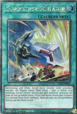 yugioh Gordischer Schlager ALIN-DE066 Quarter Century Secret Rare DEUTSCH - Image 1