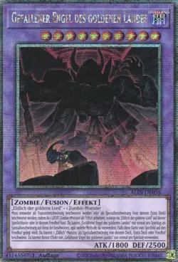yugioh Gefallener Engel des goldenen Landes ALIN-DE036 Quarter Century DEUTSCH - Image 1