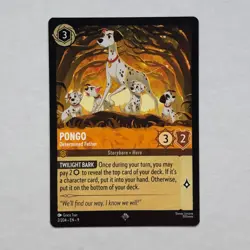 Pongo 2/204 Disney Lorcana Fabled Regular Super Rare Card NM - Image 1