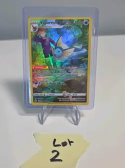 Pokemon TCG Vaporeon TG02/TG30 Brilliant Stars Trainer Gallery Card - Image 1