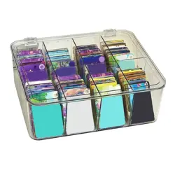6/8/12 Clear Card Storage Case Organizer Box Kids Collectible Card Safe Protect - Image 3