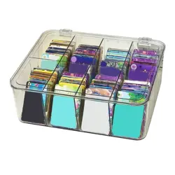 6/8/12 Clear Card Storage Case Organizer Box Kids Collectible Card Safe Protect - Image 4
