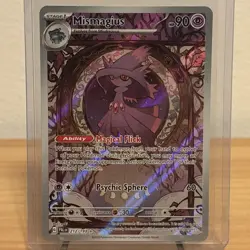 2023 Pokemon Scarlet & Violet Paldea Evolved Mismagius 212/193 Rare Trading Card - Image 1
