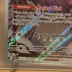 2023 Pokemon Scarlet & Violet Paldea Evolved Mismagius 212/193 Rare Trading Card - Image 4