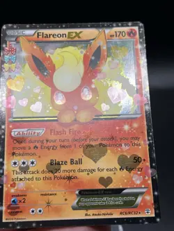 Flareon EX RC6-32 Generations: Radiant Collection Holo Pokemon Card LP AD3 - Image 2