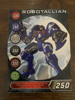 Bakugan ROBOTALLIAN - HSP 250 - Metal Character Gate Card 2006 BA040a-CC-SM-B - Image 1