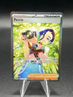 Pokemon TCG Perrin Card 220/167 Twilight Masquerade Special Illustration NM AD3 - Image 1