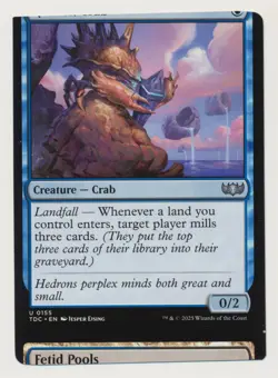 Hedron Crab Miscut Misprint Error Dragonstorm MTG - Image 1