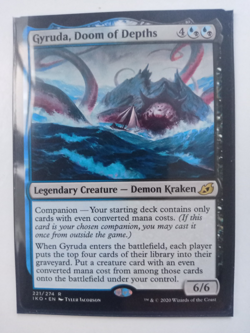 Gyruda Doom Of Depths Magic The Gathering Rare Ikoria 221 MTG Black Kraken Blue - Image 1