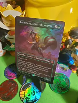 MTG Chatterfang, Squirrel General #209 Bloomburrow Borderless Foil NM/M Rare - Image 3