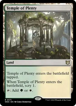 Temple of Plenty - Near Mint MTG Commander: Wilds of Eldraine - Image 1