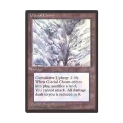 WOTC MtG Ice Age Glacial Chasm (C) EX - Image 1