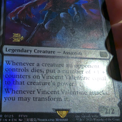 Vincent Valentine - Pre-release Foil Stamped Promo - Final Fantasy MTG - Image 4