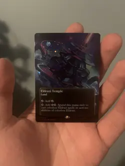 Magic The Gathering MTG #0104 Eldrazi Temple Galaxy Foil Borderless Edge of Eter - Image 2