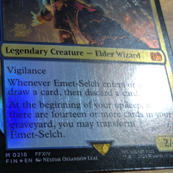 Emet-Selch, Unsundered - Pre-release Foil Stamped Promo - Final Fantasy MTG - Image 4