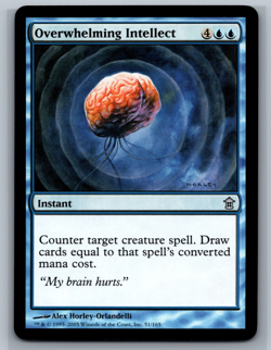 Magic MTG Saviors of Kamigawa Overwhelming Intellect #51/165 TCG CCG - Image 1