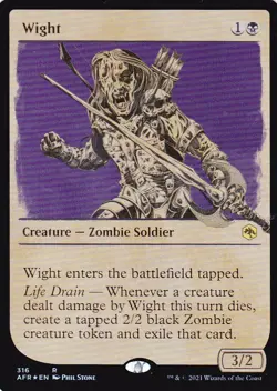 ADVENTURES IN THE FORGOTTEN REALMS..WIGHT..SHOWCASE..MTG..NRMT NP..RARE..EN - Image 1