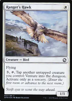 ADVENTURES IN THE FORGOTTEN REALMS..RANGERS HAWK..FOIL..MTG..NRMT NP - Image 1
