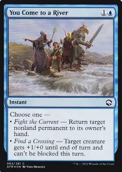 ADVENTURES IN THE FORGOTTEN REALMS..YOU COME TO A RIVER..FOIL..MTG..NRMT NP - Image 1