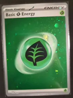 Pokemon 151 Grass Energy HD Swirl Cosmos 001 Basic - Image 1