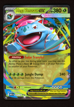 Mega Venusaur ex 003/132 Double Rare - Pokemon Mega Evolution Base Set - NM - Image 1