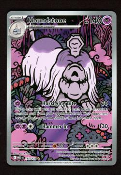 Houndstone 145/132 Illustration Rare - Pokemon Mega Evolution Base Set - LP - Image 1