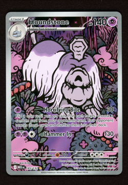 Houndstone 145/132 Illustration Rare - Pokemon Mega Evolution Base Set - NM - Image 1