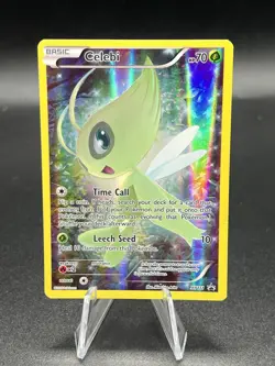 Celebi XY111 Full Art Holo Mythical Collection Promo Pokemon LP AD3 - Image 1