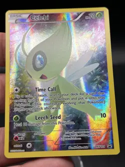 Celebi XY111 Full Art Holo Mythical Collection Promo Pokemon LP AD3 - Image 2