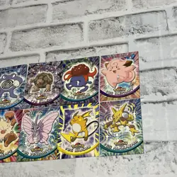 Pokemon Lot of 14 Topps TV Animation Pokemon Blue Logo - 1st Edition MP/LP Vtg - Image 4