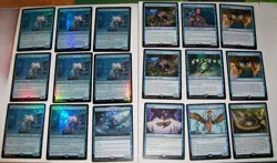 47x Magic the Gathering Blue Rare card lot - Image 1