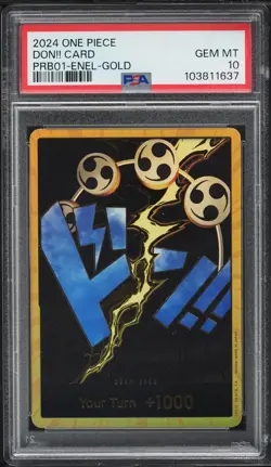 2024 ONE PIECE PRB01-PREMIUM BOOSTER -ENEL - THE BEST- DON!! CARD PSA 10 - Image 1