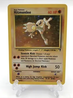 Pokemon Hitmonlee Legendary Collection Holo Trading Card LP - Image 1