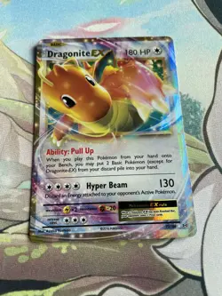 Dragonite EX 72/108 Evolutions Ultra Rare Holo Pokemon Card LP - Image 1
