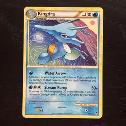 Kingdra 17/95 Pokemon Unleashed HeartGold & SoulSilver Regular Rare Card LP - Image 1